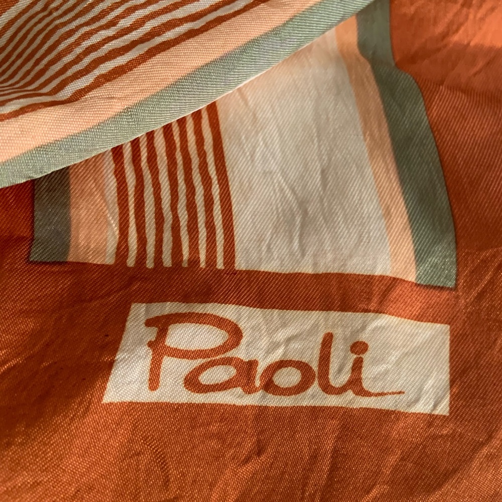 vintage scarf by the brand Paoli,